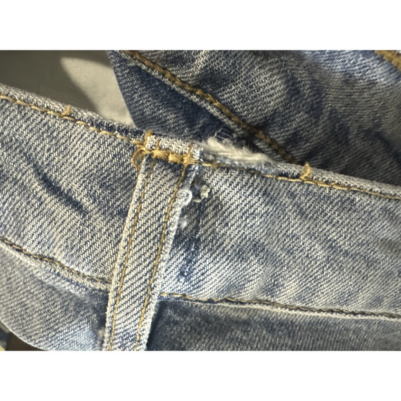 *Altered* Agolde Riley High Rise Straight Crop Distressed Denim Jeans 26" Waist - Picture 7 of 11